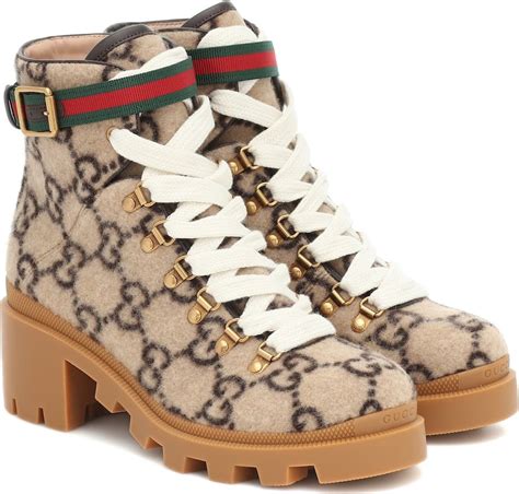 gucci gg wool ankle boot replica|gucci shoes stitching.